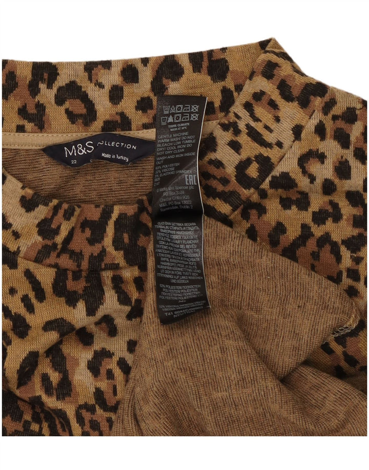 Marks & Spencer Damen-Pullover mit Rollkragen, UK 22 3XL, Braun