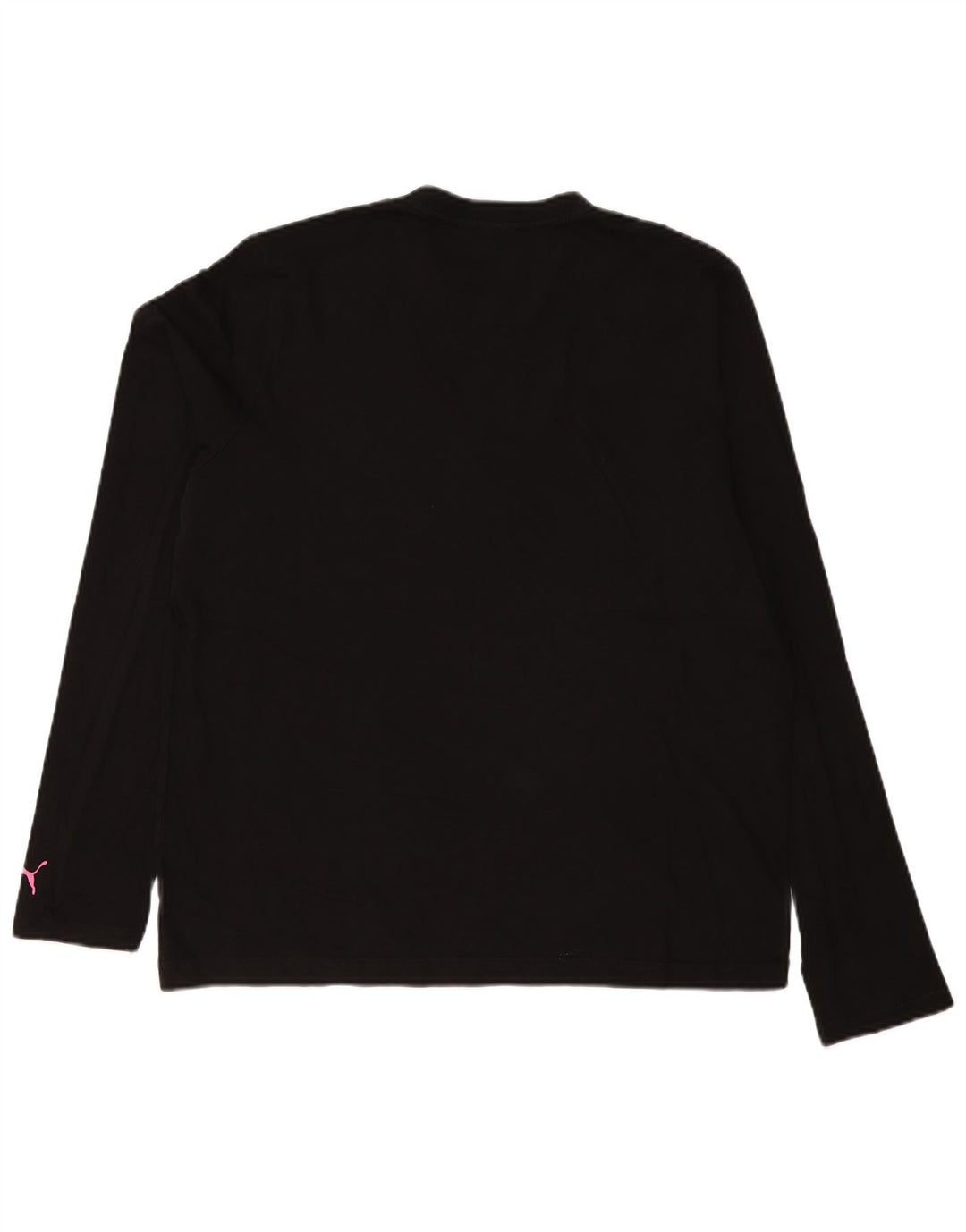 Puma Herren Graphic Top Langarm Large Schwarz Baumwolle