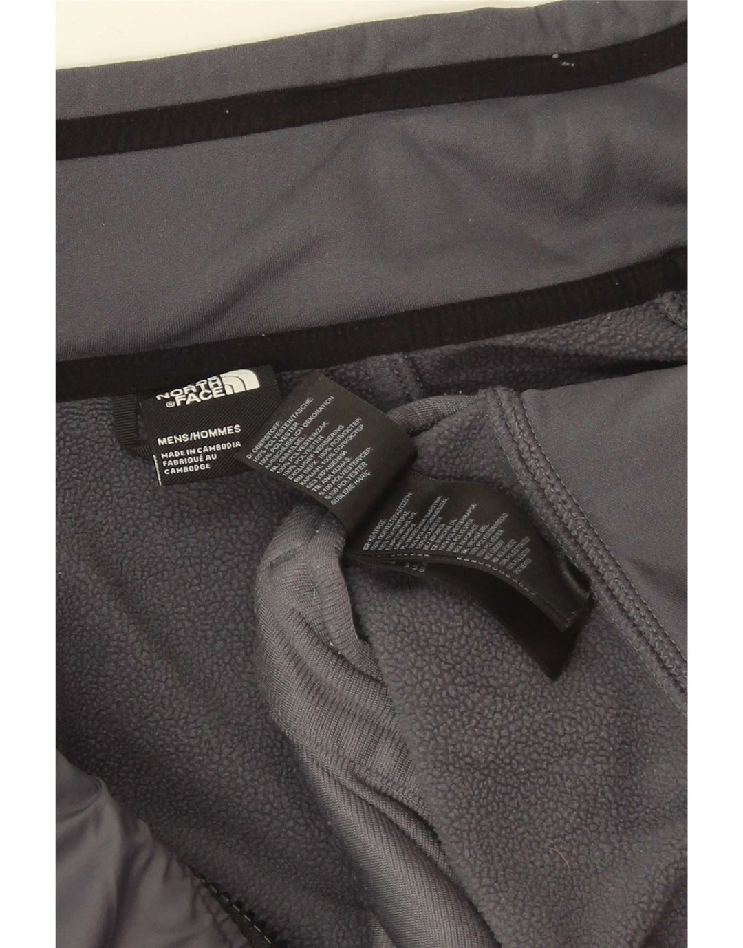 The North Face Herren-Trainingsanzug-Oberteil, Jacke, Größe S, Grau, Polyester