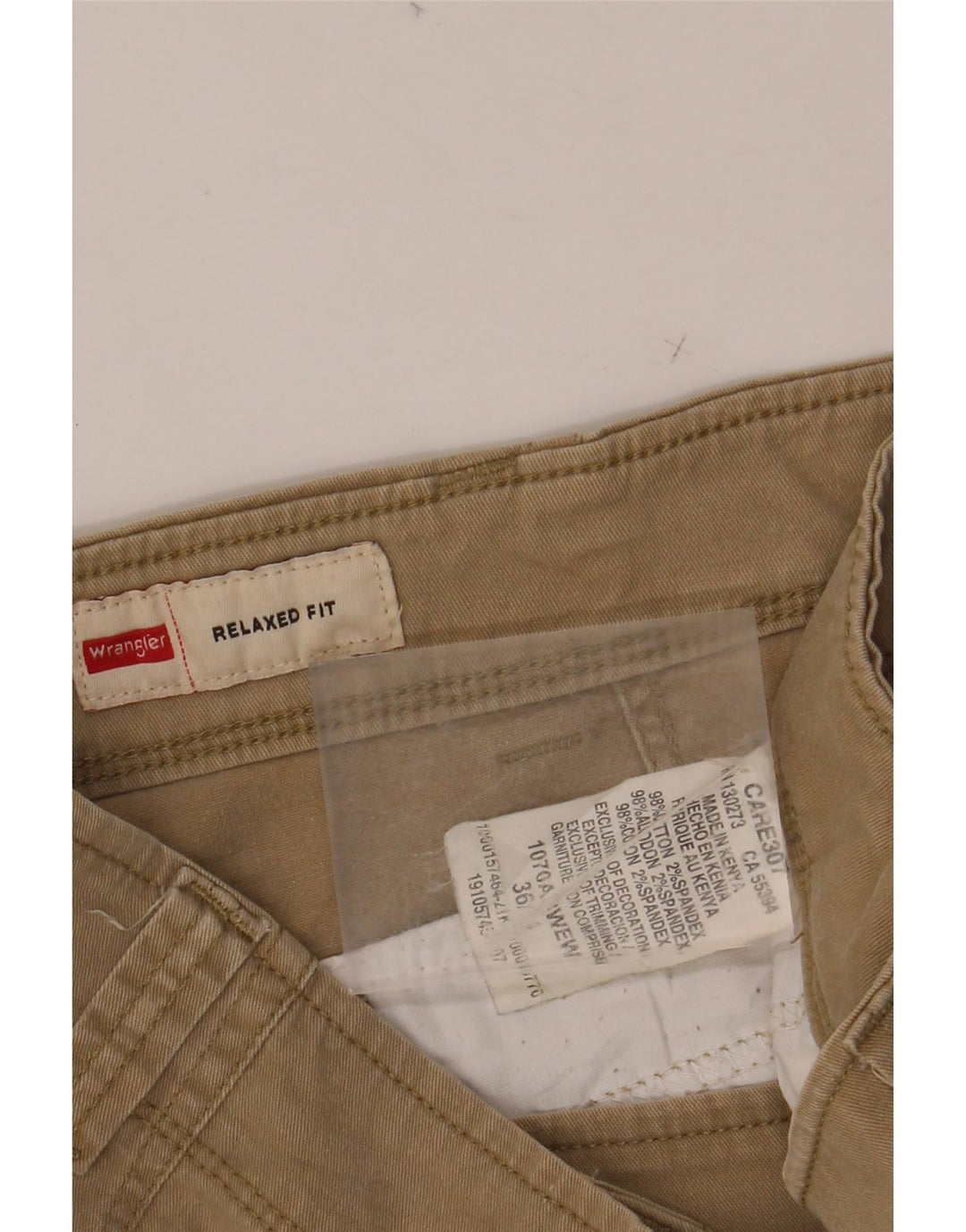 WRANGLER Herren-Cargohose mit entspannter Passform, W36 L34, beige Baumwolle