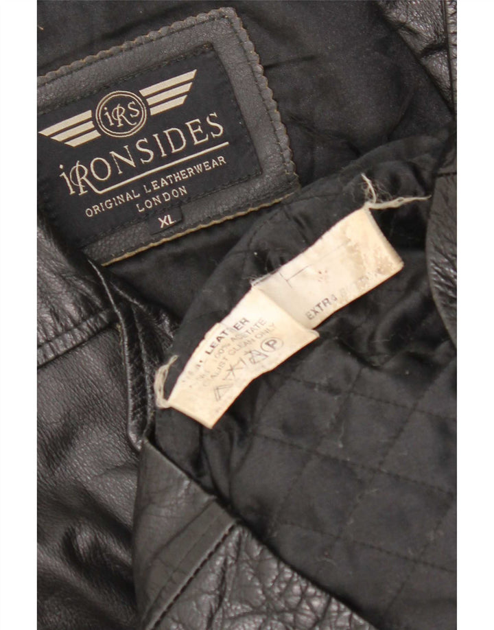 Ironsides Herren Lederjacke UK 42 XL Schwarz