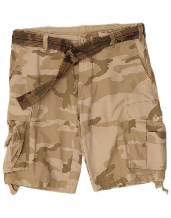 Brandit Herren Cargoshorts 2XL W42 Beige Camouflage Baumwolle