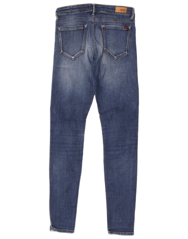 Rifle Damen Skinny Jeans W27 L30 Blaue Baumwolle