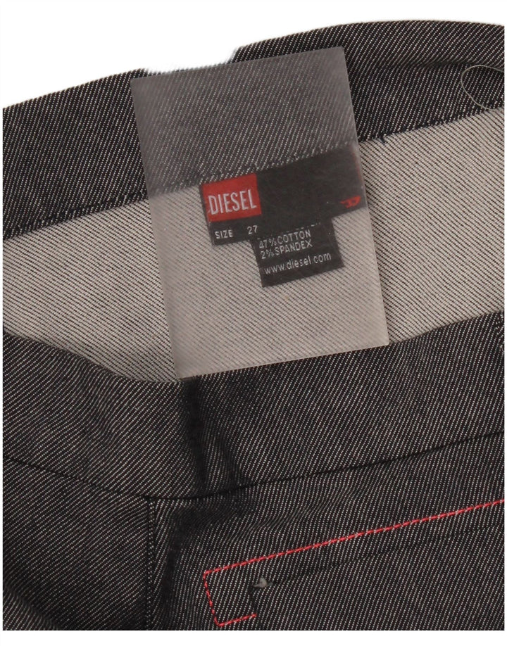 Diesel Damen Minirock W27 Small Grau Polyester