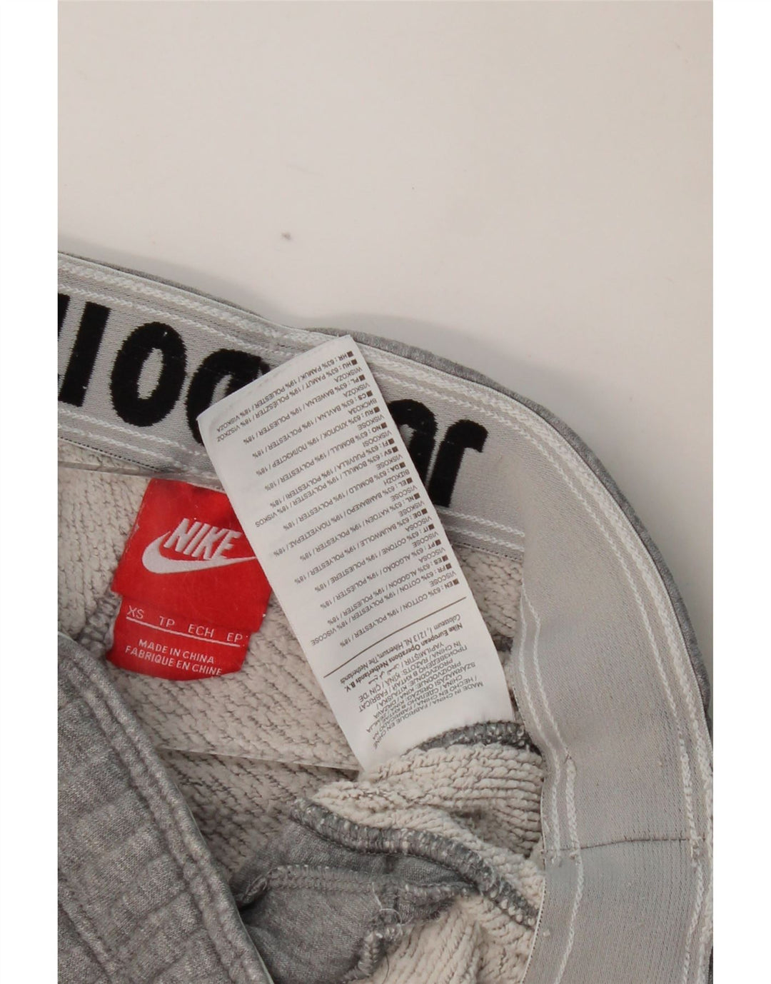 NIKE Herren-Trainingshose, Jogginghose, XS, graue Baumwolle