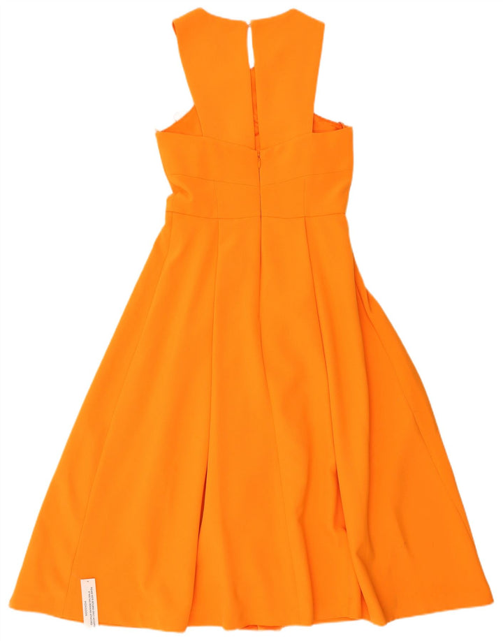 Monsoon Ärmelloses Damen-Maxikleid, Größe S, Orange, Polyester