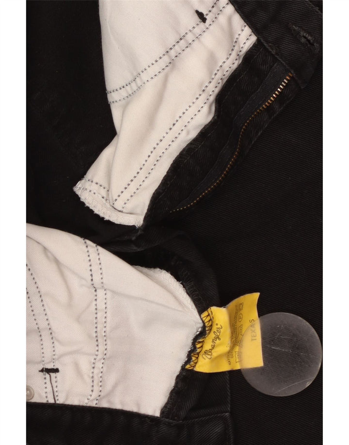 Wrangler Herren Texas Straight Jeans W33 L34 Schwarze Baumwolle