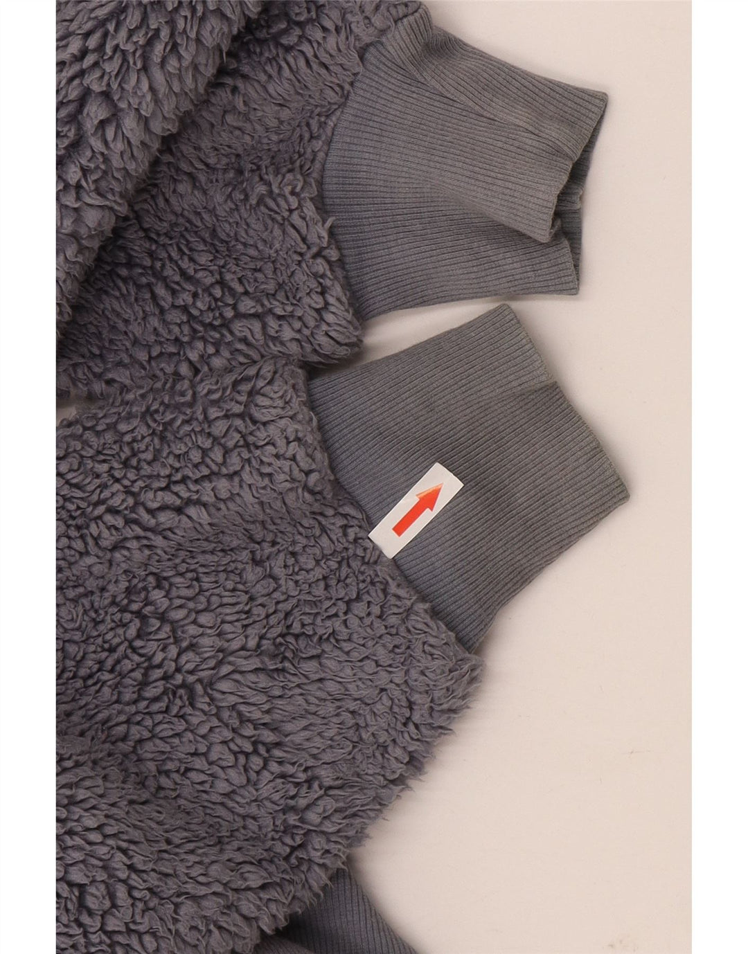 Topshop Damen-Fleecejacke mit Kapuze, übergroß, UK 6, XS, Grau, Polyester
