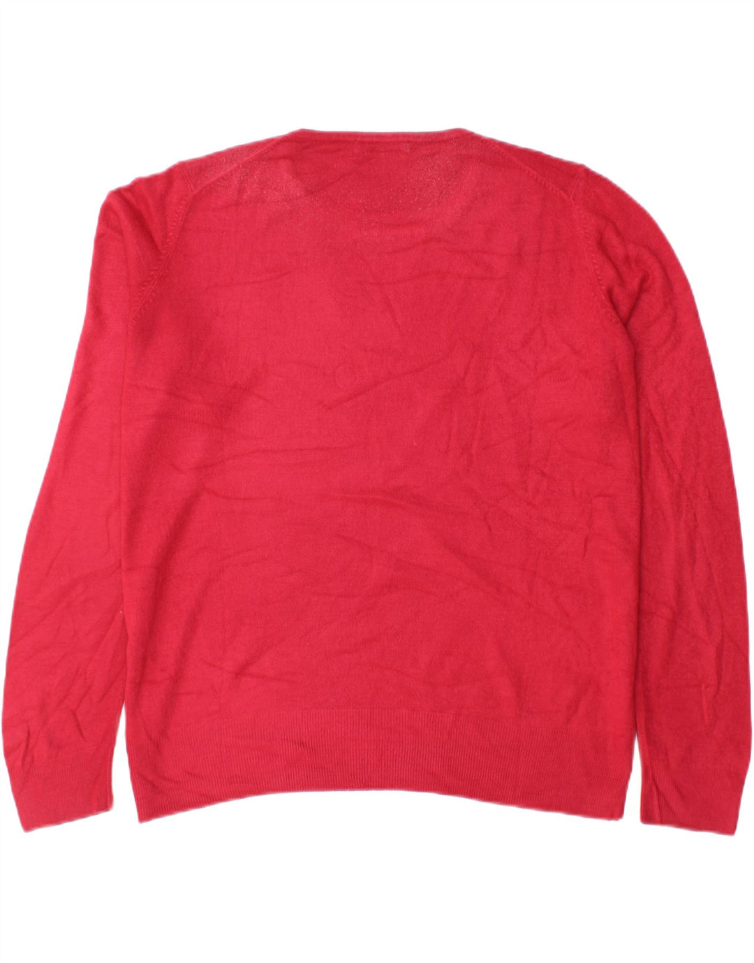 MARKS & SPENCER Womens Oversized Crew Neck Jumper Sweater UK 18 XL Pink Vintage Marks & Spencer and Second-Hand Marks & Spencer from Messina Hembry 