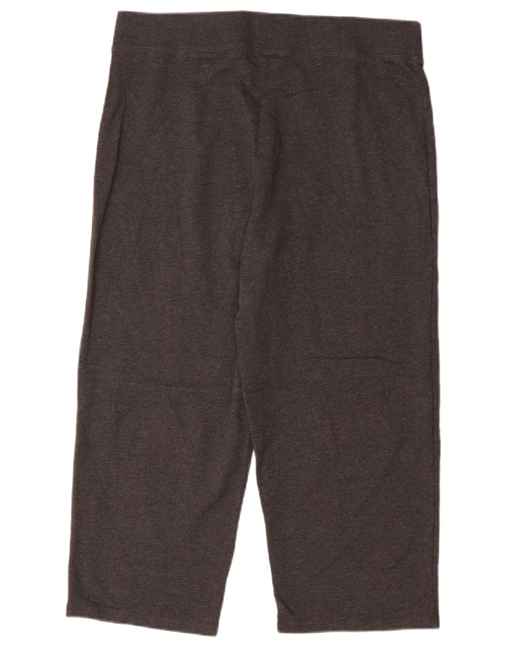 MARKS & SPENCER Damen Capri-Leggings UK 14 Große graue Baumwolle