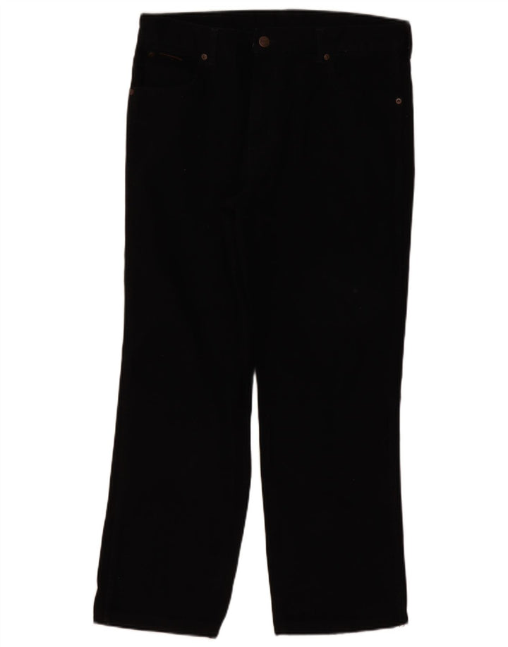 Wrangler Herren Texas Straight Jeans W36 L30 Schwarze Baumwolle