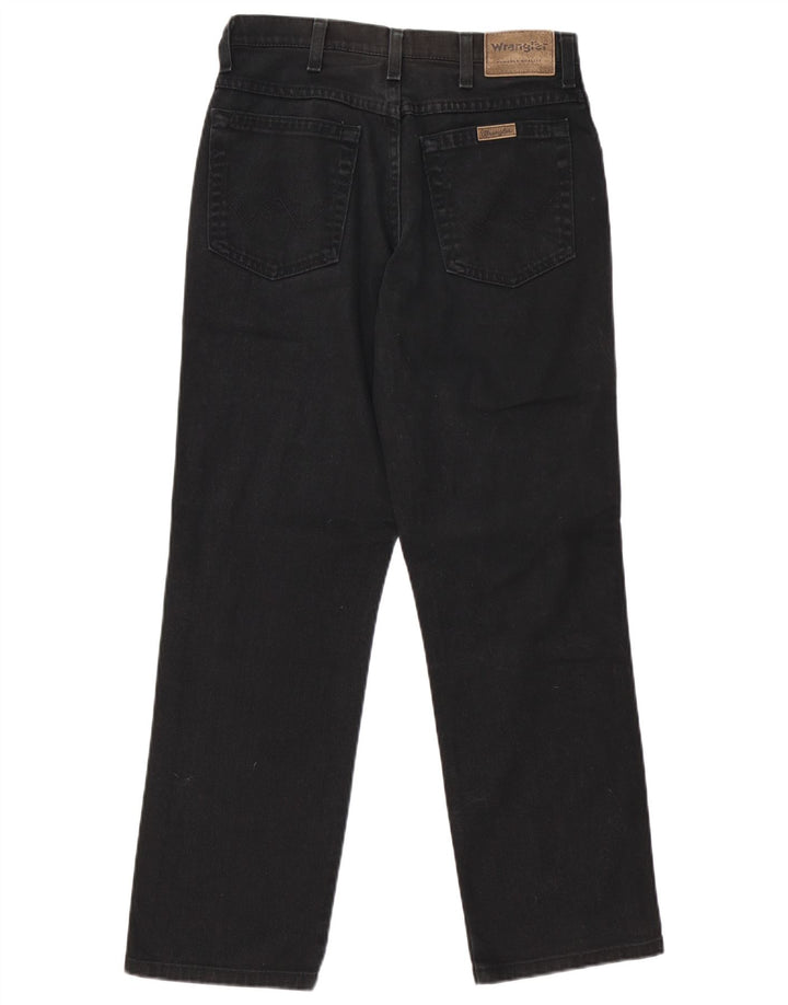 Wrangler Herren-Jeans mit normaler Passform, gerade Passform, W31, L29, schwarze Baumwolle