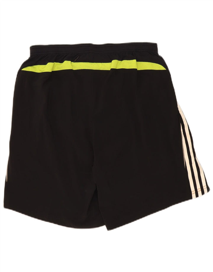 Adidas Herren-Sportshorts, groß, schwarzes Colourblock-Polyester