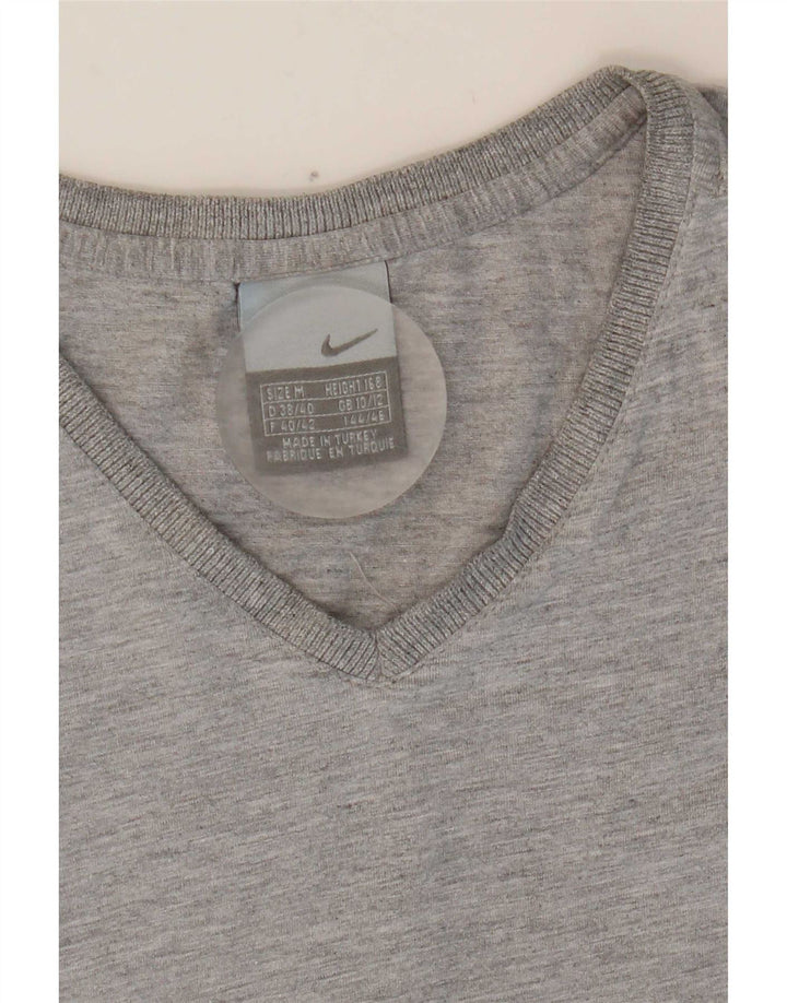 Nike Damen T-Shirt Top UK 10/12 Mittelgrau