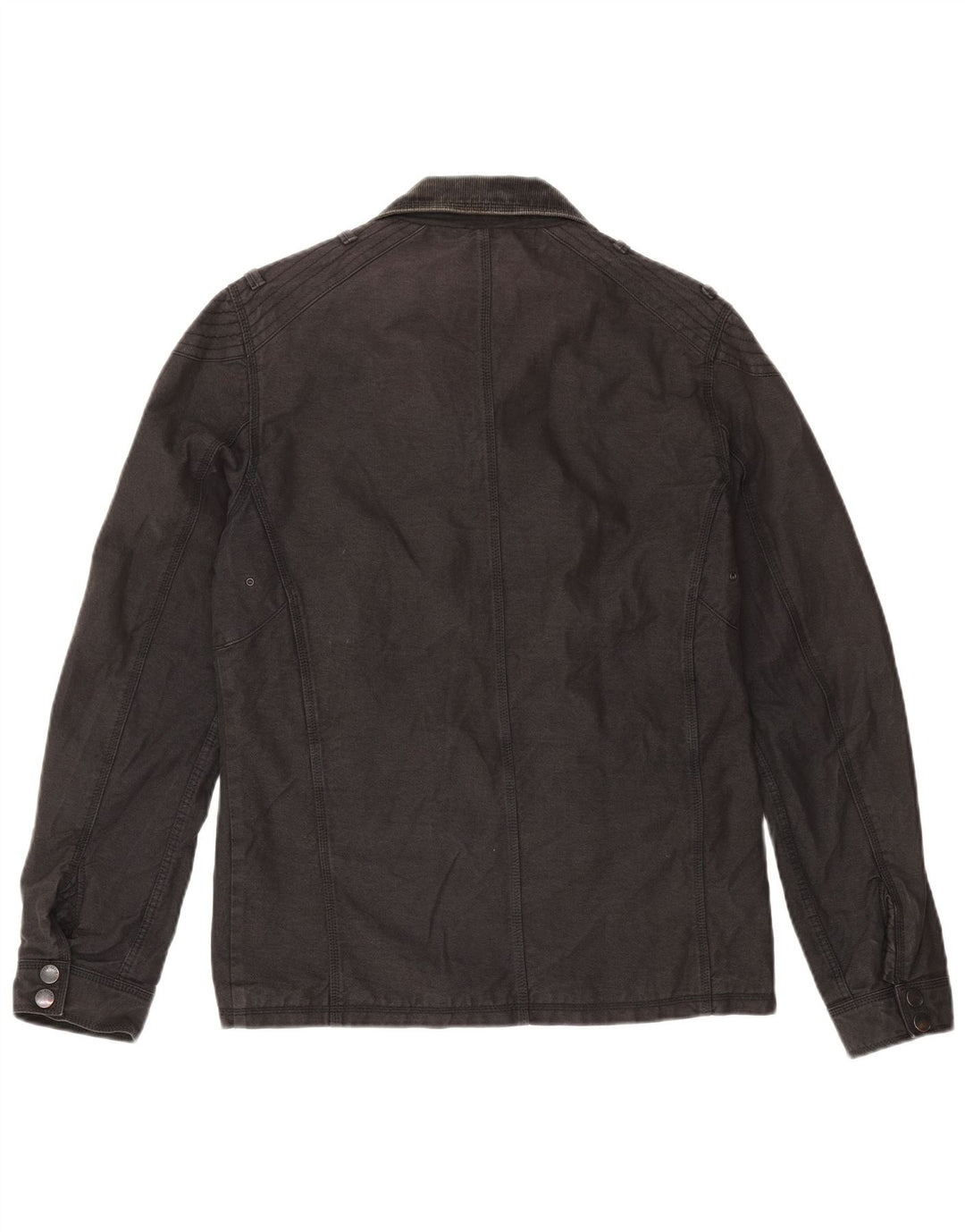 Ted Baker Herren-Utility-Jacke, Größe 3, mittelgraue Viskose