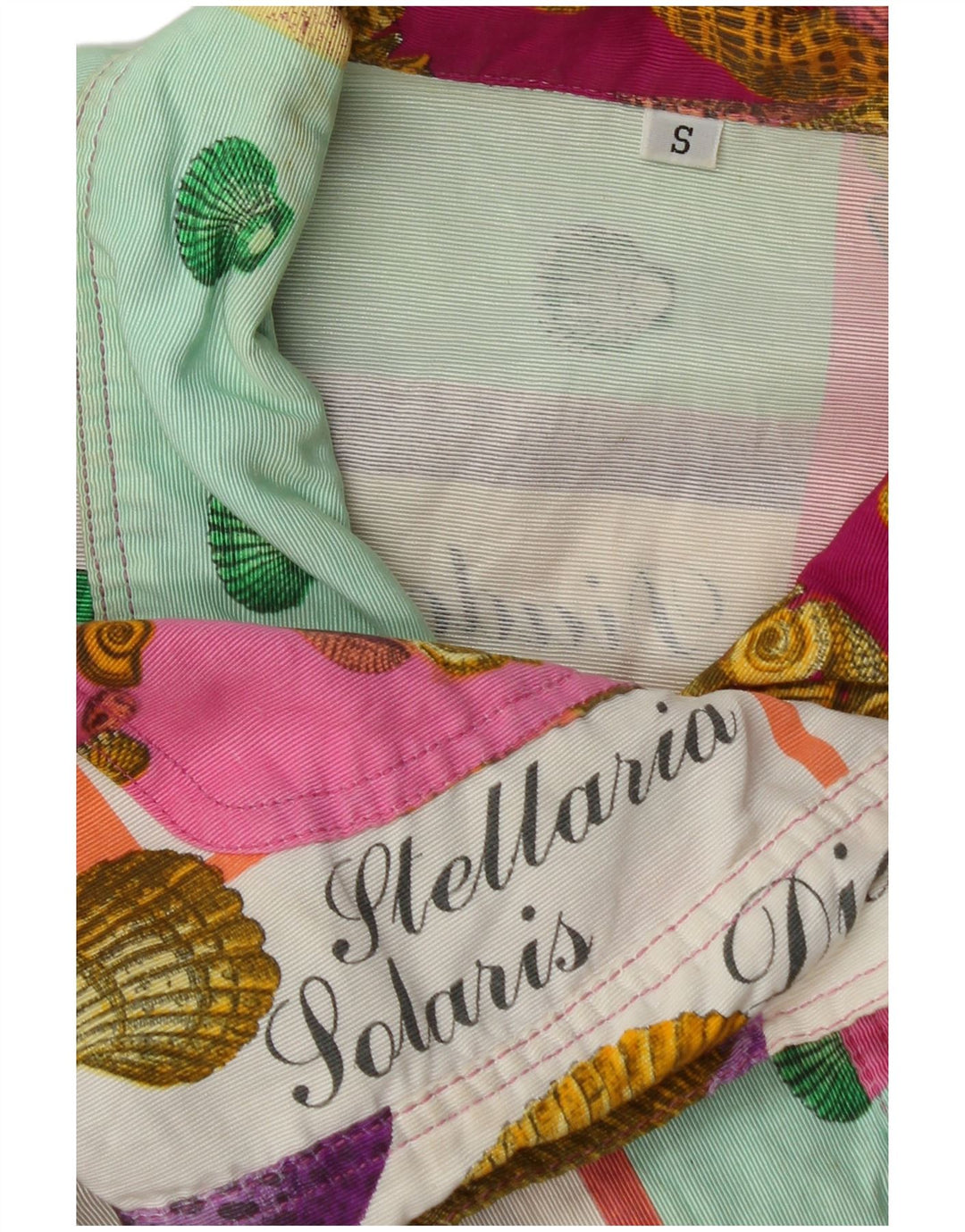 Vintage Damen Grafik Bolero Jacke UK 10 Kleine mehrfarbige Viskose