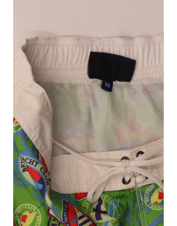 NAVIGARE Herren-Badeshorts mit Grafik, IT 50, Größe L, Grün