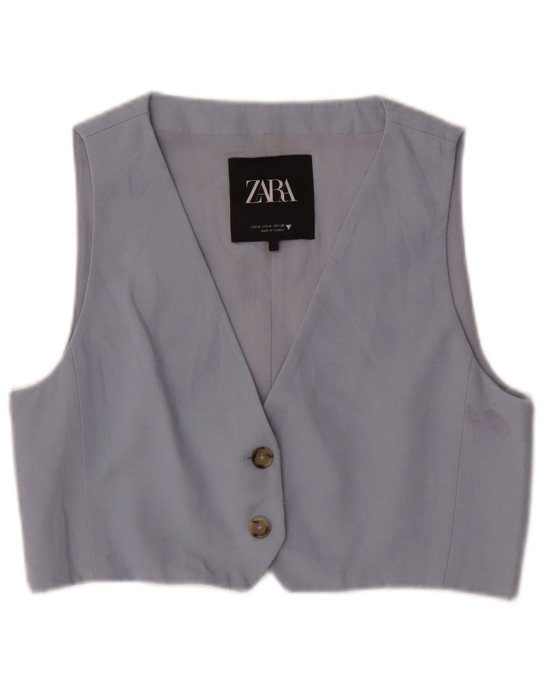 Zara Damen Weste UK 12 Mittelblau