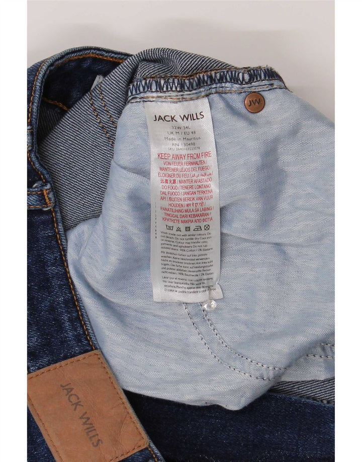 Jack Wills Herren Slim Jeans W32 L30 Blaue Baumwolle