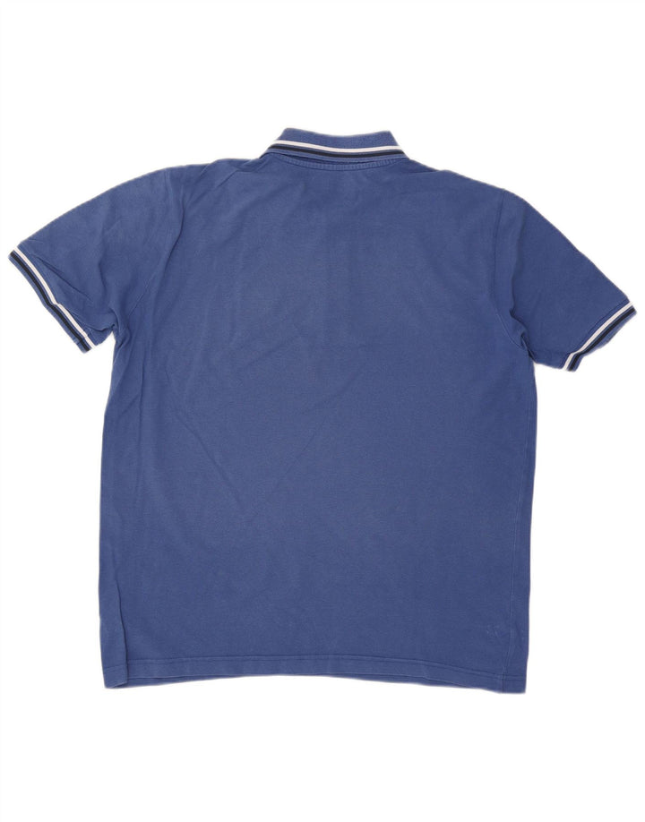 KAPPA Herren-Poloshirt, groß, blaue Baumwolle