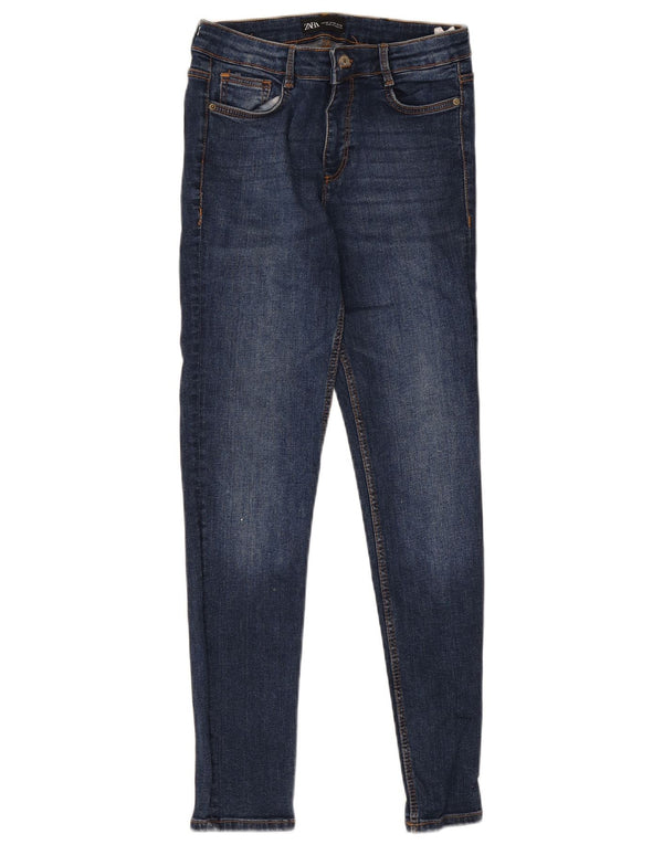 Zara Damen Skinny Jeans EU 38 Small W28 L27 Blaue Baumwolle