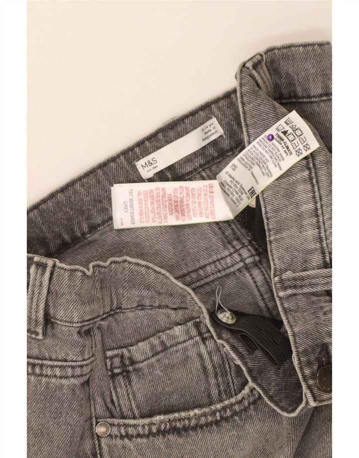 Marks & Spencer Denim-Shorts für Jungen, 13–14 Jahre, W30, graue Baumwolle