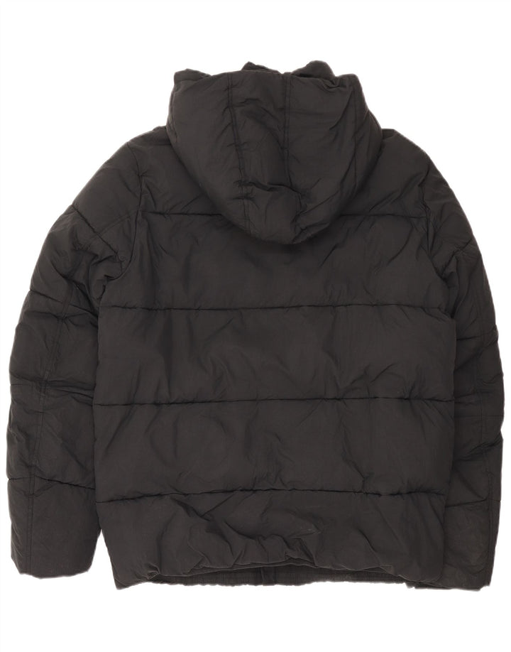 Calvin Klein Herren-Jacke mit Kapuze, gepolstert, Größe 42, XL, Schwarz