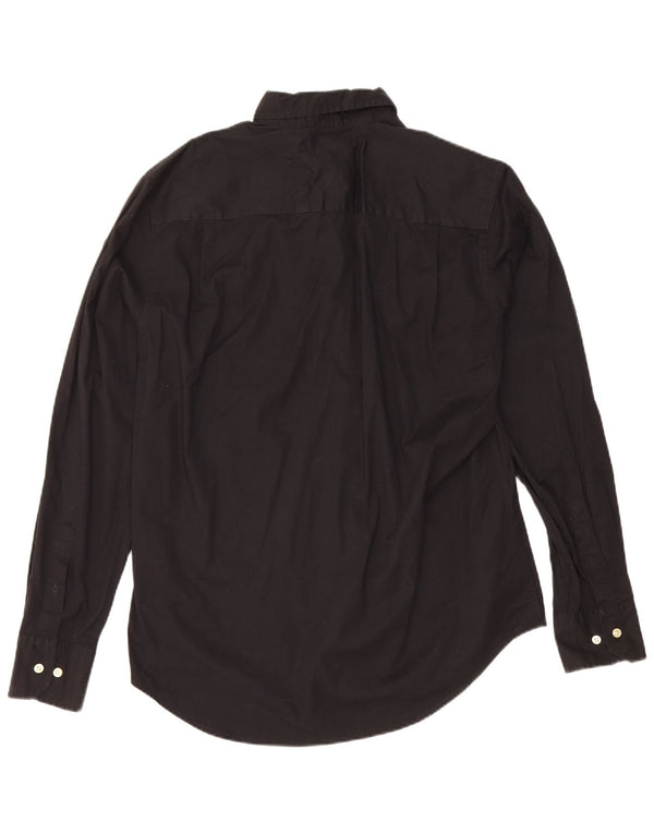 Tommy Hilfiger Herren-Hemd mit individueller Passform, mittelschwarze Baumwolle