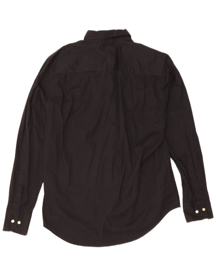 Tommy Hilfiger Herren-Hemd mit individueller Passform, mittelschwarze Baumwolle