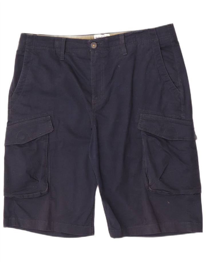 Timberland Herren Cargoshorts W34 Große marineblaue Baumwolle
