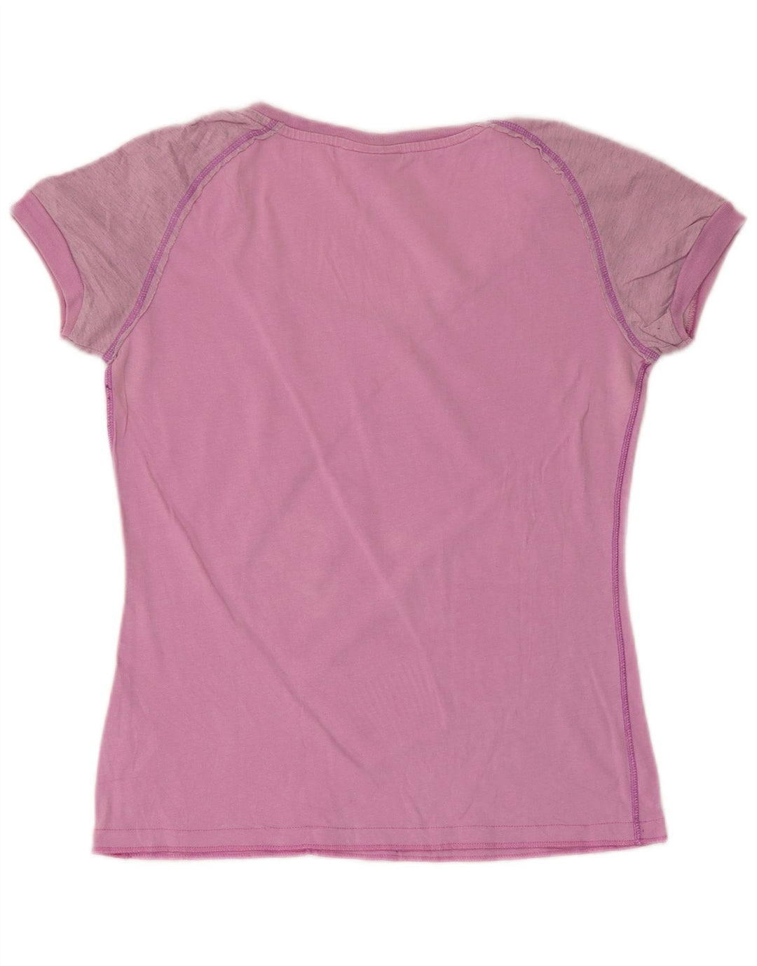 Champion Damen Grafik-T-Shirt-Oberteil UK 12 Mittelrosa