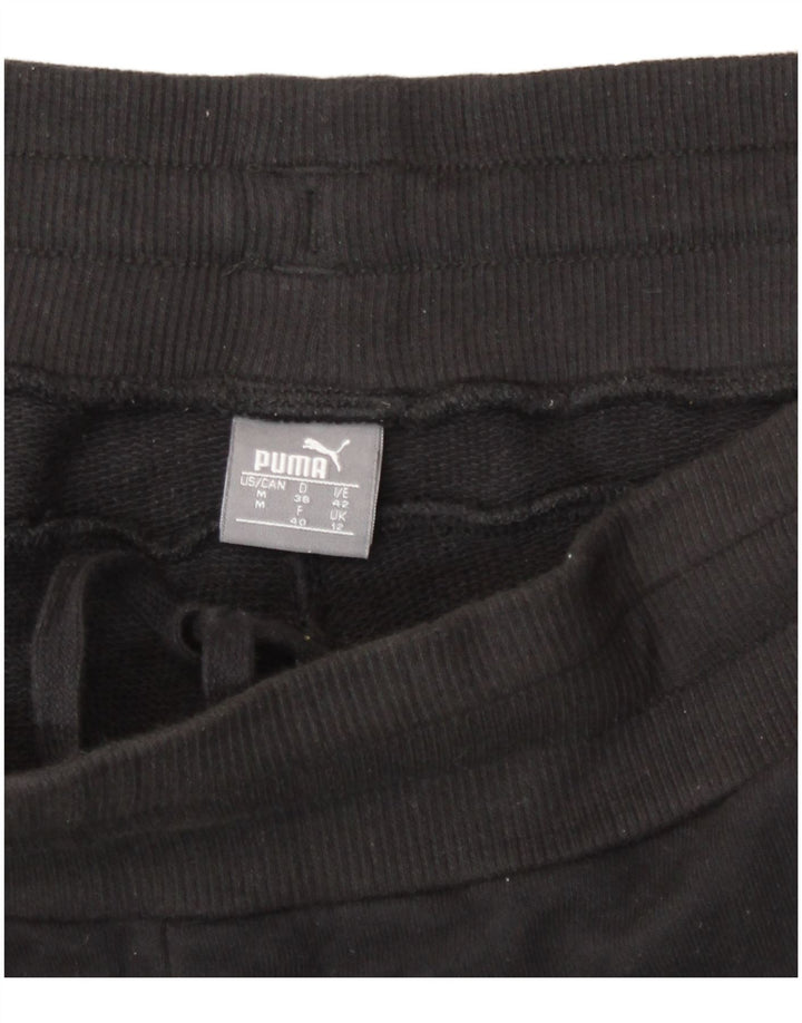 Puma Damen-Trainingshose UK 12 Mittelschwarzes Polyester