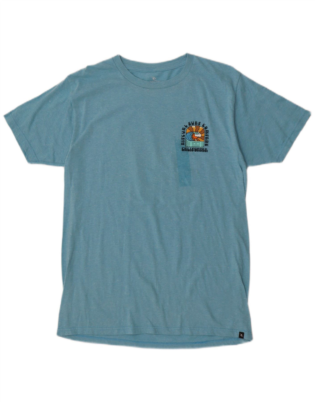 Rip Curl Herren-T-Shirt mit Standard-Passform, mittelblau gesprenkelte Baumwolle