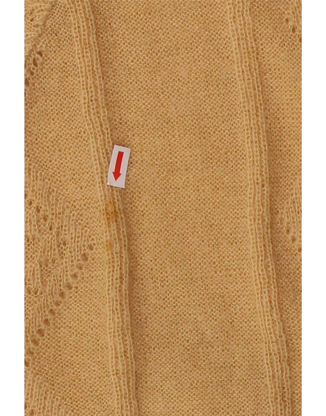 VINTAGE Womens Turtle Neck Jumper Sweater UK 16 Large Beige Vintage Vintage and Second-Hand Vintage from Messina Hembry 
