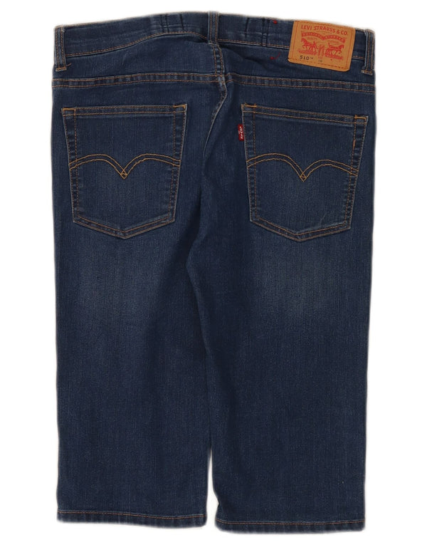 Levi's Mädchen 510 Skinny Denim Bermuda Shorts 15–16 Jahre W30 Blaue Baumwolle