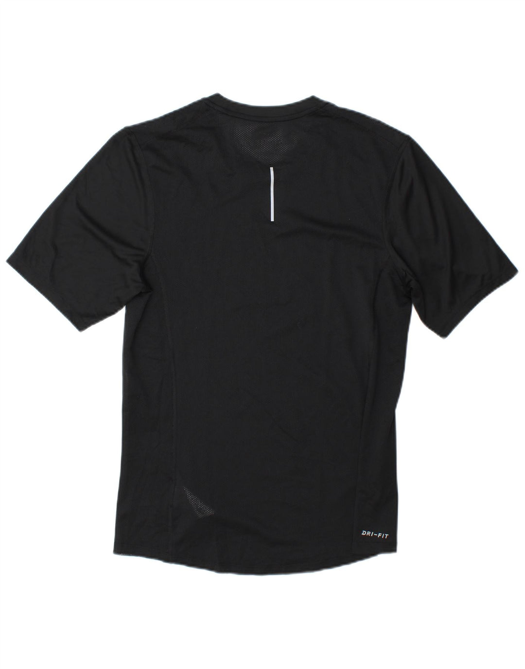 Nike Herren Dri Fit Lauf-T-Shirt, klein, schwarz gestreift, Polyester