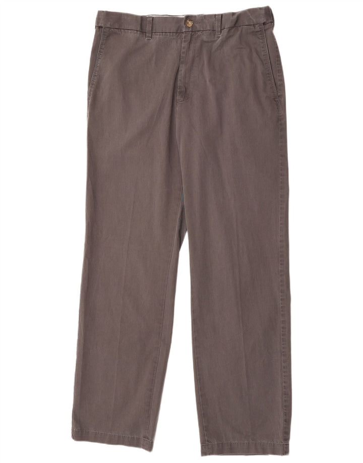 Marks & Spencer Herren Blue Harbour Gerade Chinohose W34 L33 Grau