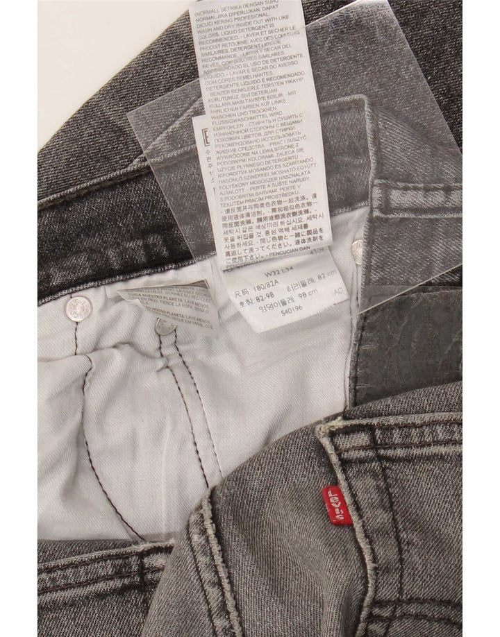 Levi's Herren 511 Slim Jeans W32 L34 Graue Baumwolle