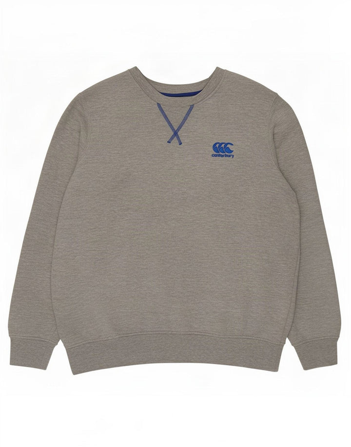 Canterbury Herren-Sweatshirt-Pullover, große graue Baumwolle