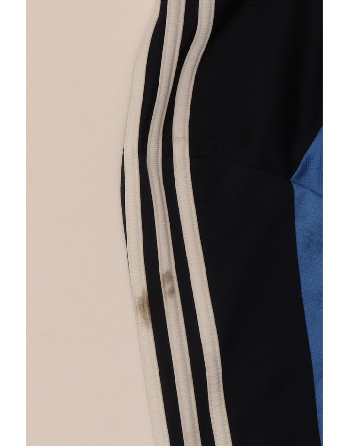 Adidas Herren-Trainingsanzug-Oberteil, Mittelgroßes marineblaues Farbblock-Polyester