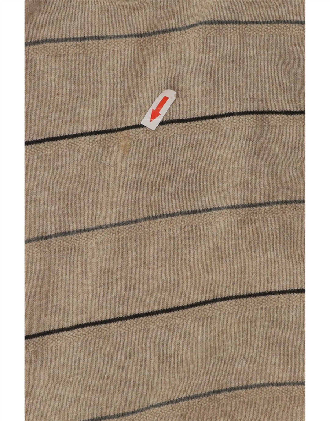 Blue Harbor Herren-Pullover mit Rundhalsausschnitt, groß, beige, gestreift, Baumwolle
