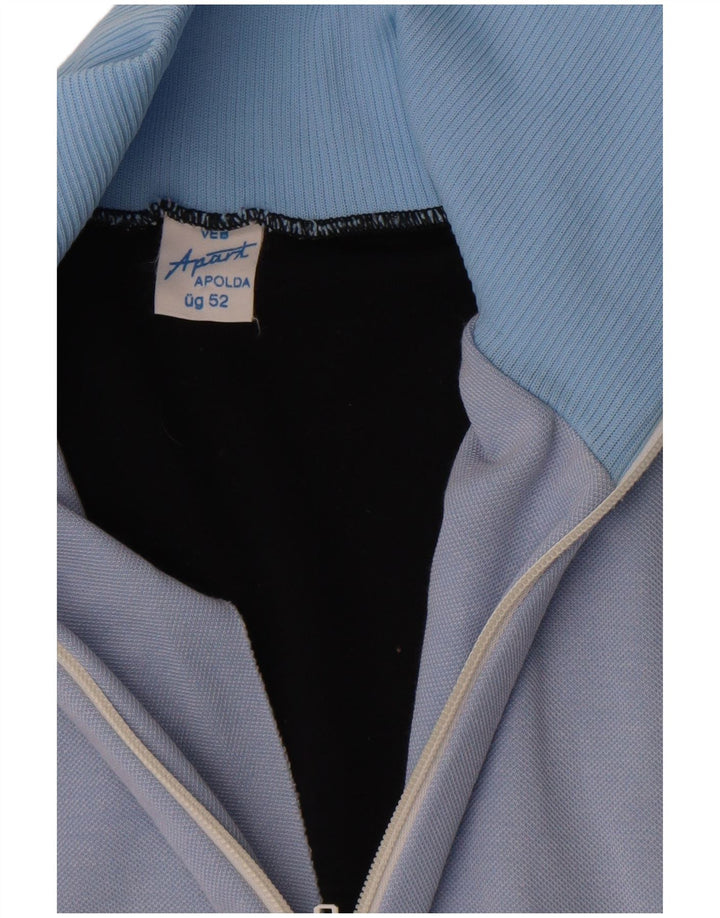 Apart Herren-Trainingsanzug-Oberjacke, EU 52, Größe L, Blau, Farbblock