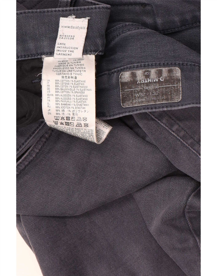 Diesel Herren D-Mihtry Straight Jeans W32 L32 Graue Baumwolle