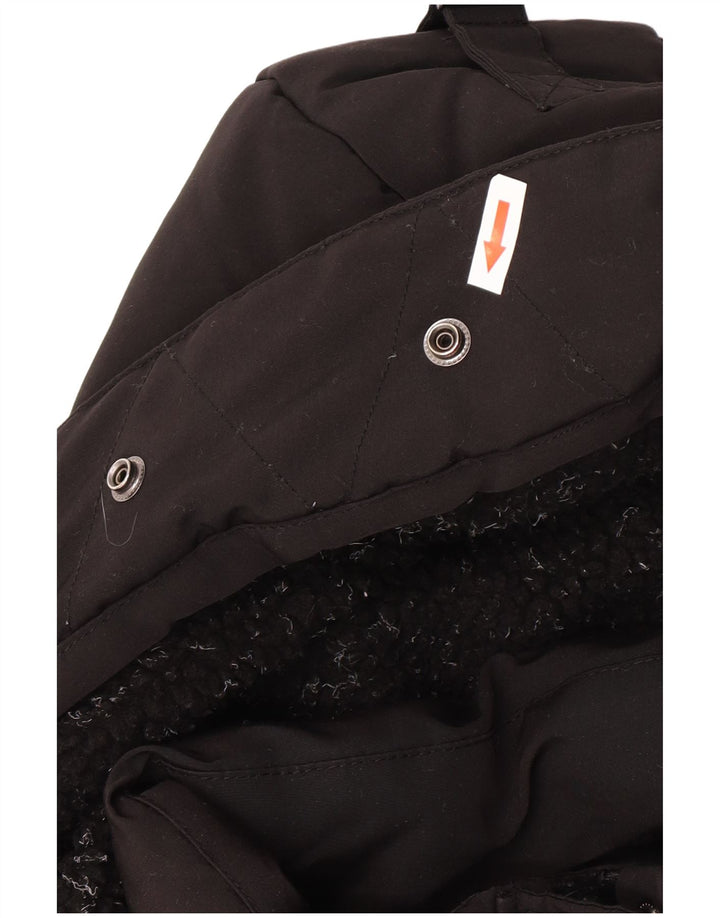 Superdry Wattierte Damenjacke mit Kapuze, UK 12, Mittelschwarz, Polyester