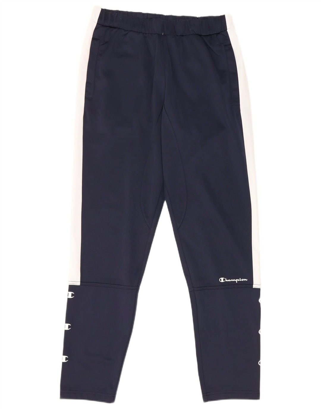 Champion Herren-Trainingshose mit Grafik, Größe S, Marineblau, Farbblock