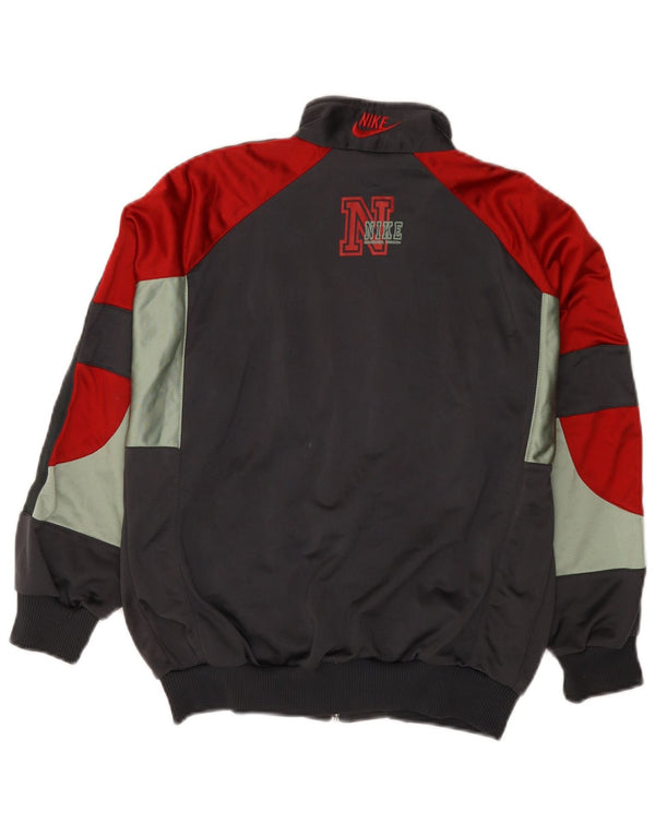 Nike Jungen-Trainingsanzugoberteil mit Grafik, 10–11 Jahre, Mittelgrau, Farbblock