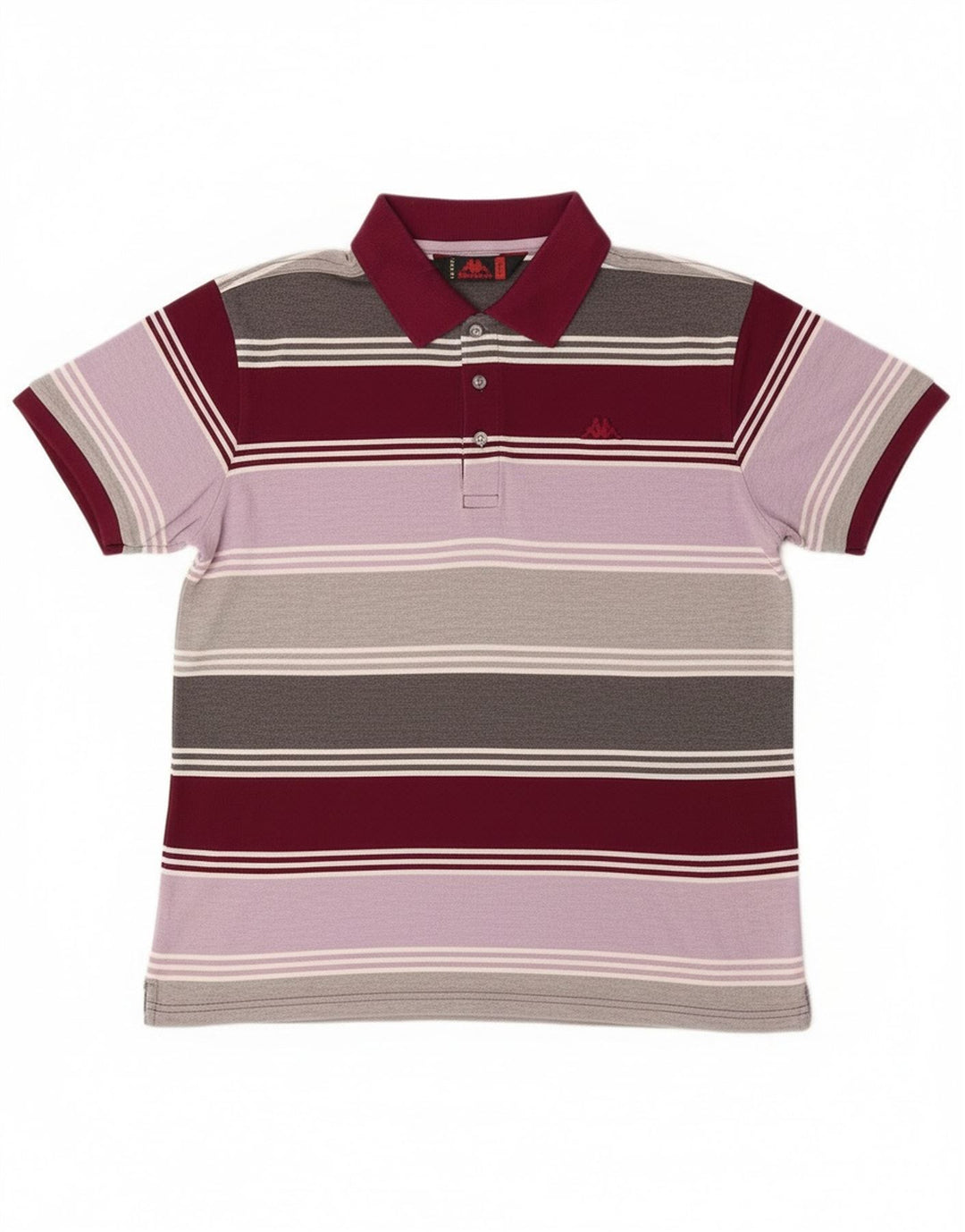 Kappa Herren-Poloshirt, groß, mehrfarbig, gestreift, Baumwolle