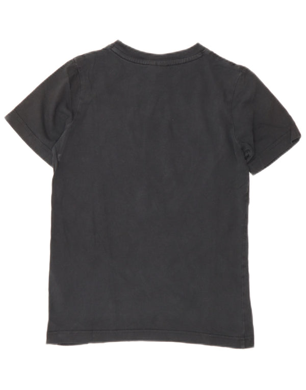 Nike Jungen-T-Shirt mit Grafik, 8–9 Jahre, Größe S, schwarze Baumwolle