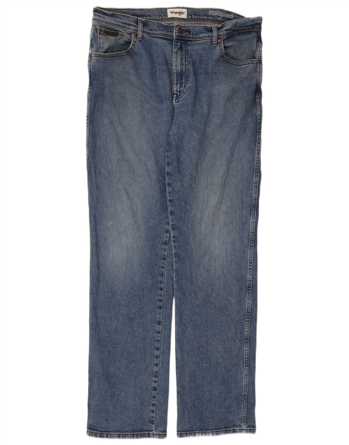 Wrangler Herren Texas Straight Jeans W36 L32 Blau