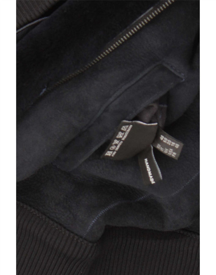 CPL1953 Damen Bomber-Lammfelljacke UK 20 2XL Marineblaues Lammfell